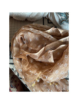 Beige Bandhni Kota Doria Dupatta
