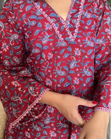 Wine Garden Kameez