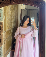 Farshi Mulmul Soft Pink