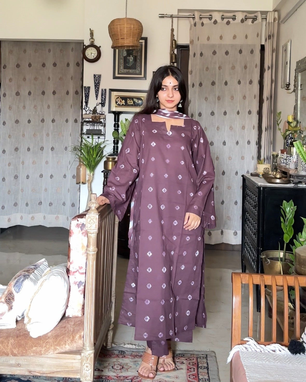barkha bandhni set