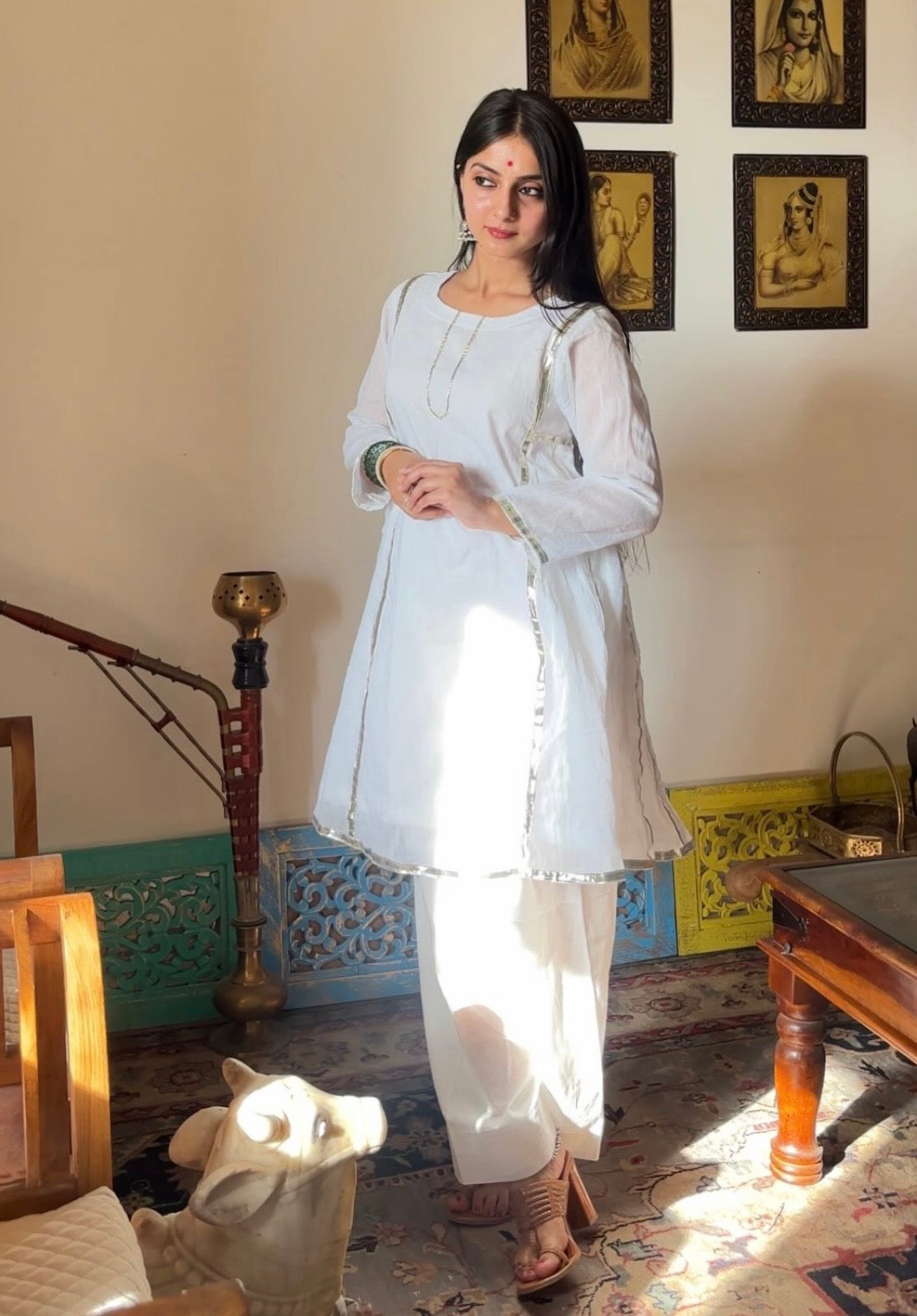 sirat mul cotton safaid farshi