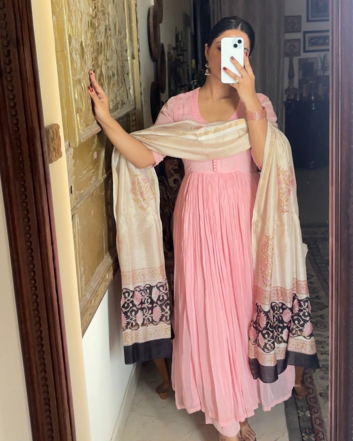 Festive chiffon set for Eid and wedding season