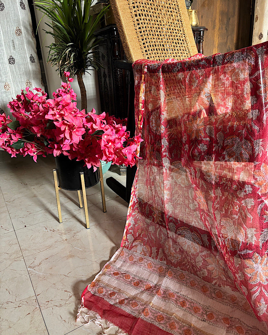 Kasoomal Red Dupatta
