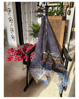 Gehr Navy Blue Dupatta
