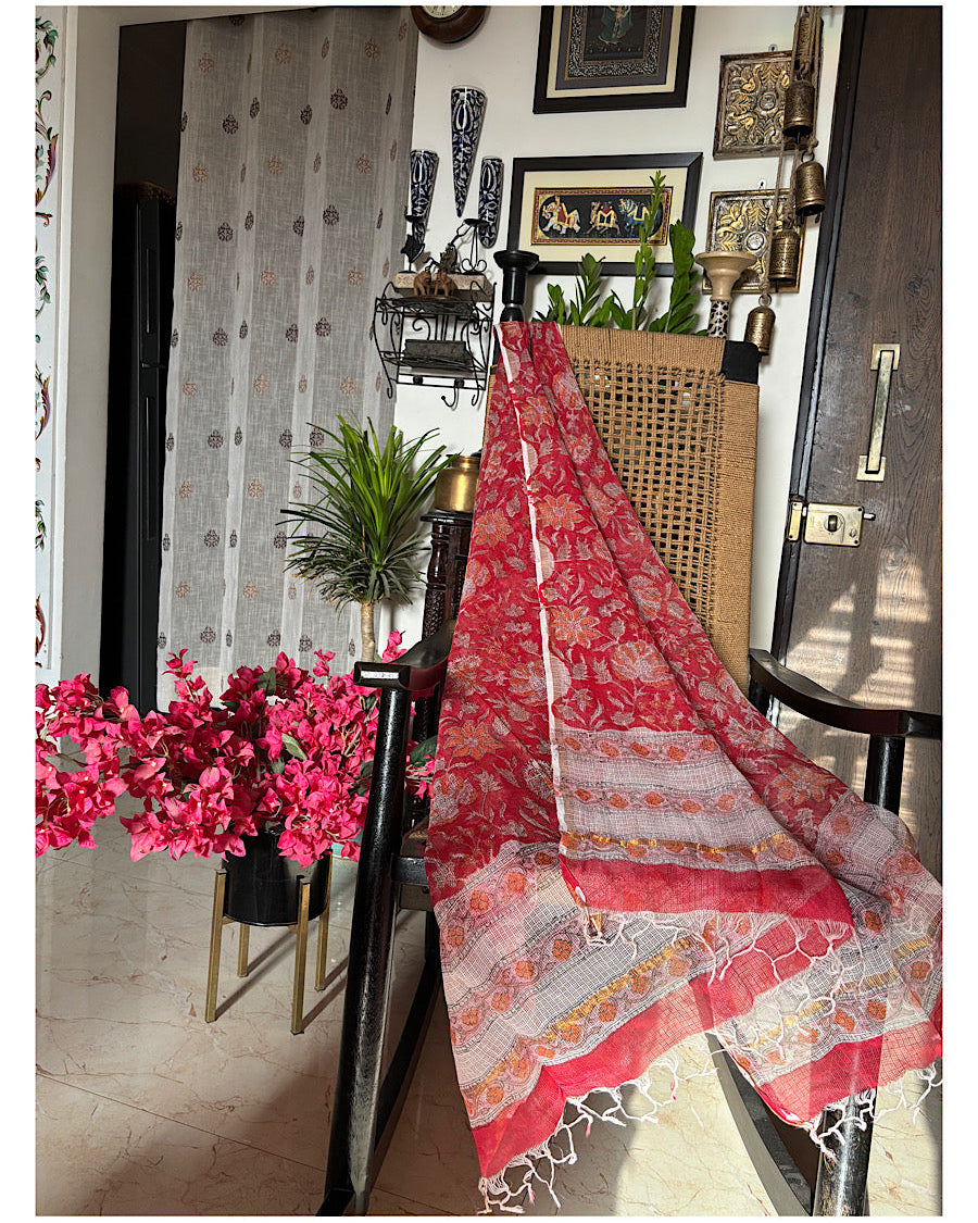 Kasoomal Red Dupatta