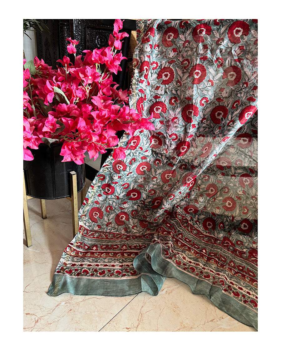 Chanderi Meher Dupatta