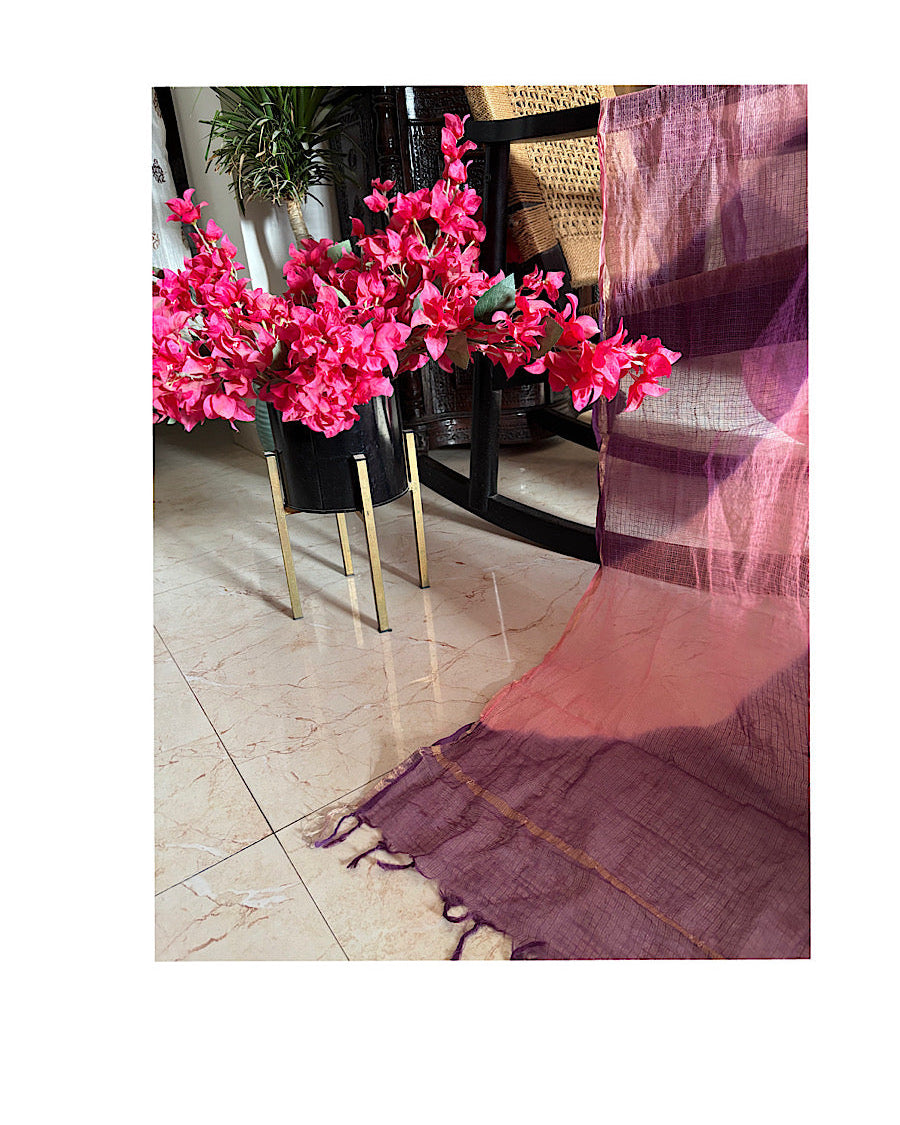 hand dyed double shade Doria Dupatta