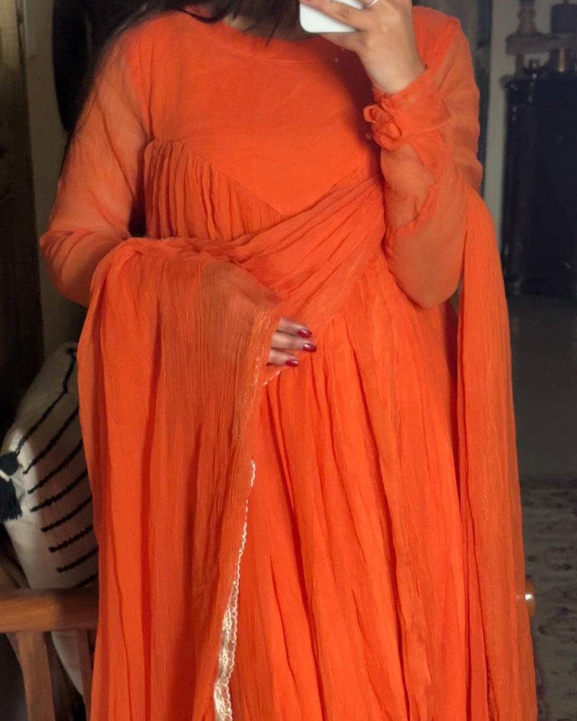 Chiffon Naraya Anarkali