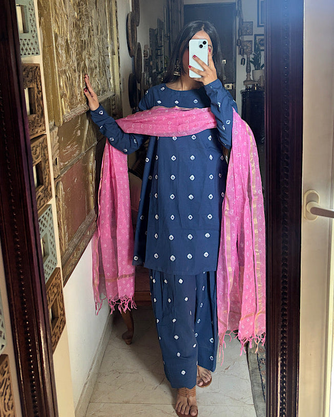 Indigo Bandhni Farshi