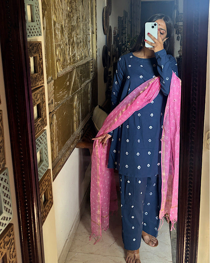 Indigo Bandhni Farshi