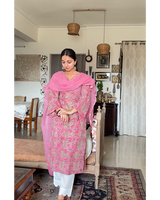 Summer Kameez Set - Gajri Pink