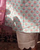 Summer Kameez Set - Sky Blue