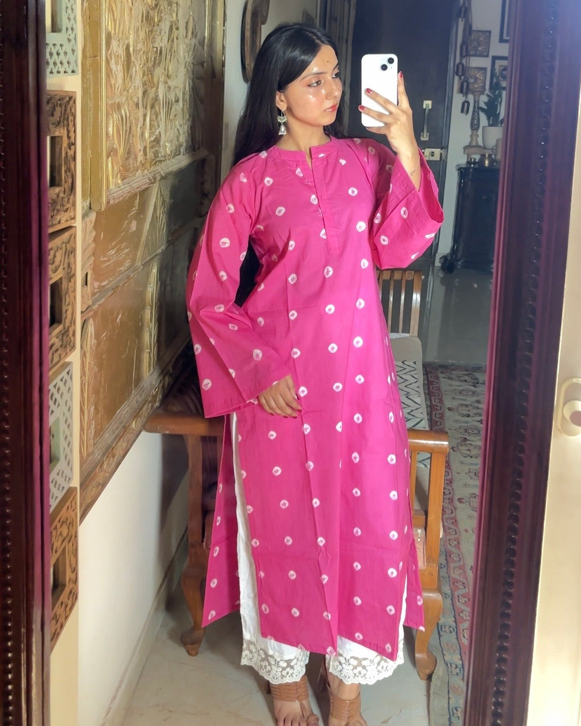 Falsa Bandhni Daftar Kameez