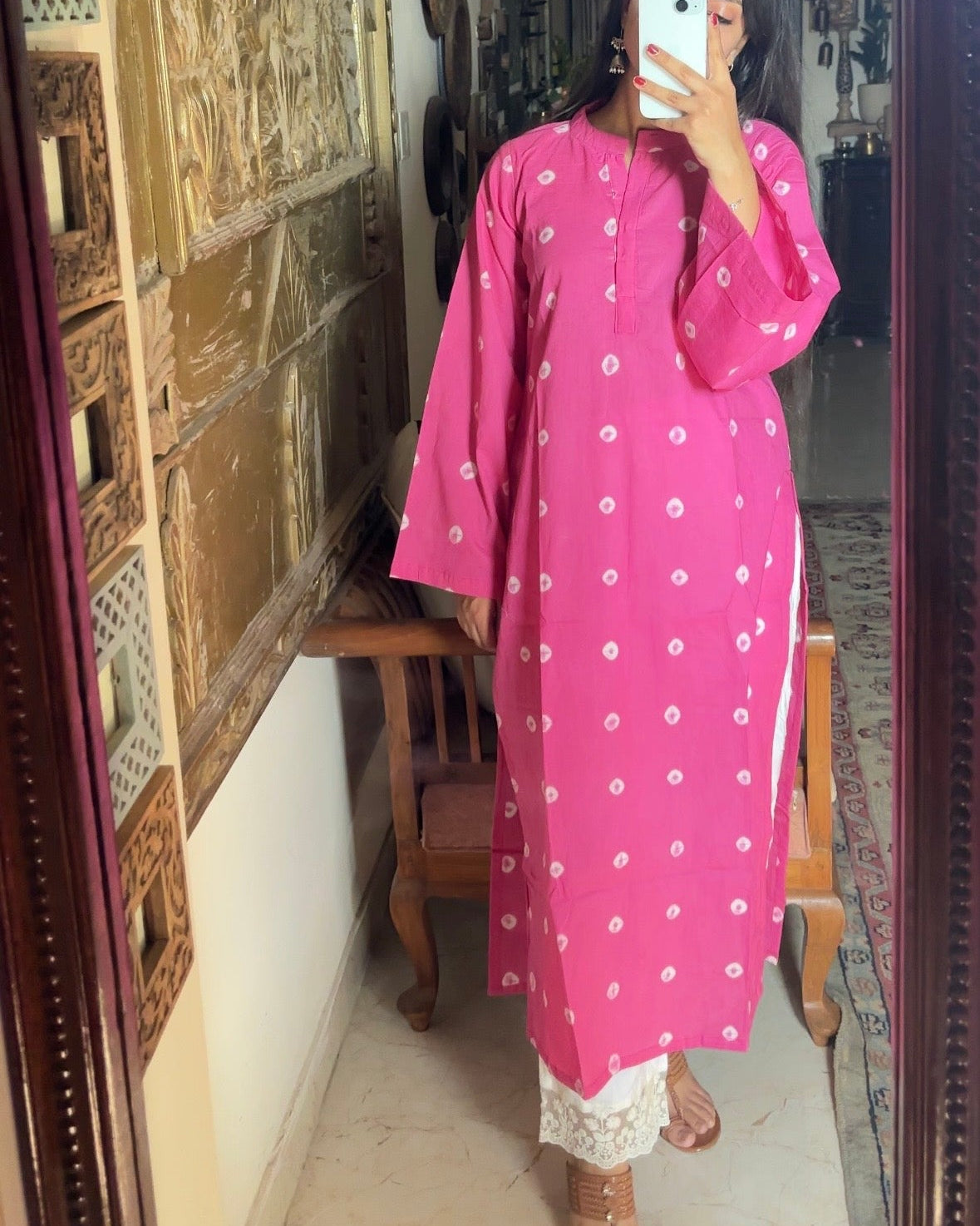 Falsa Bandhni Daftar Kameez