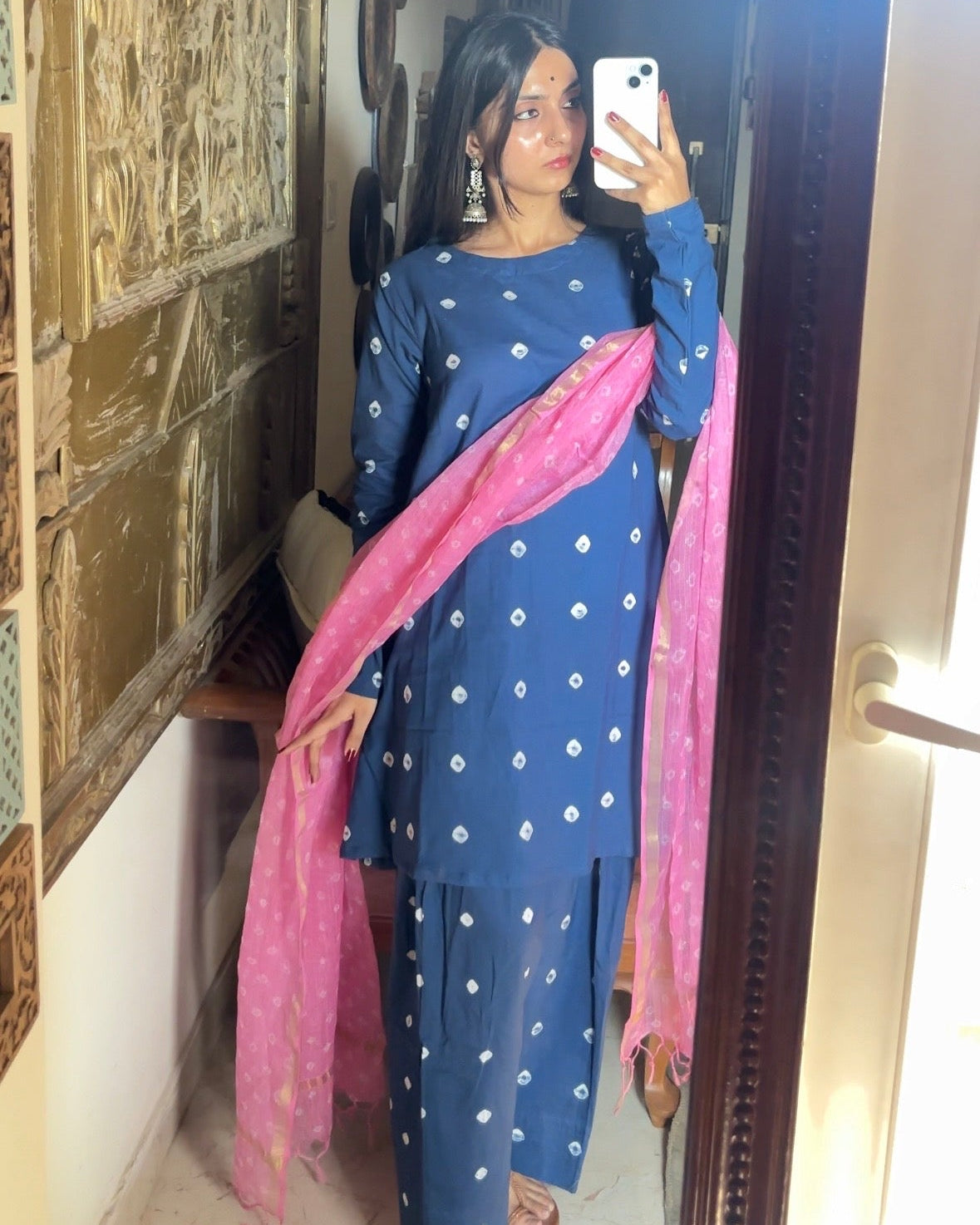 indigo bandhni farshi