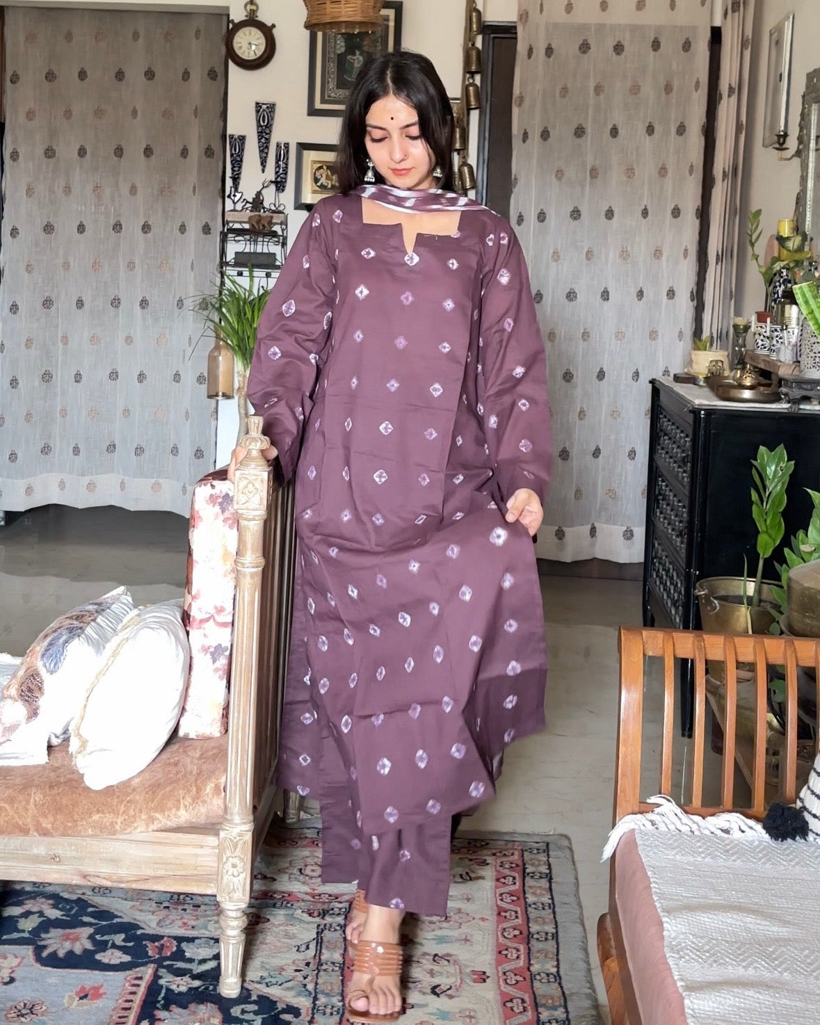 barkha bandhni set