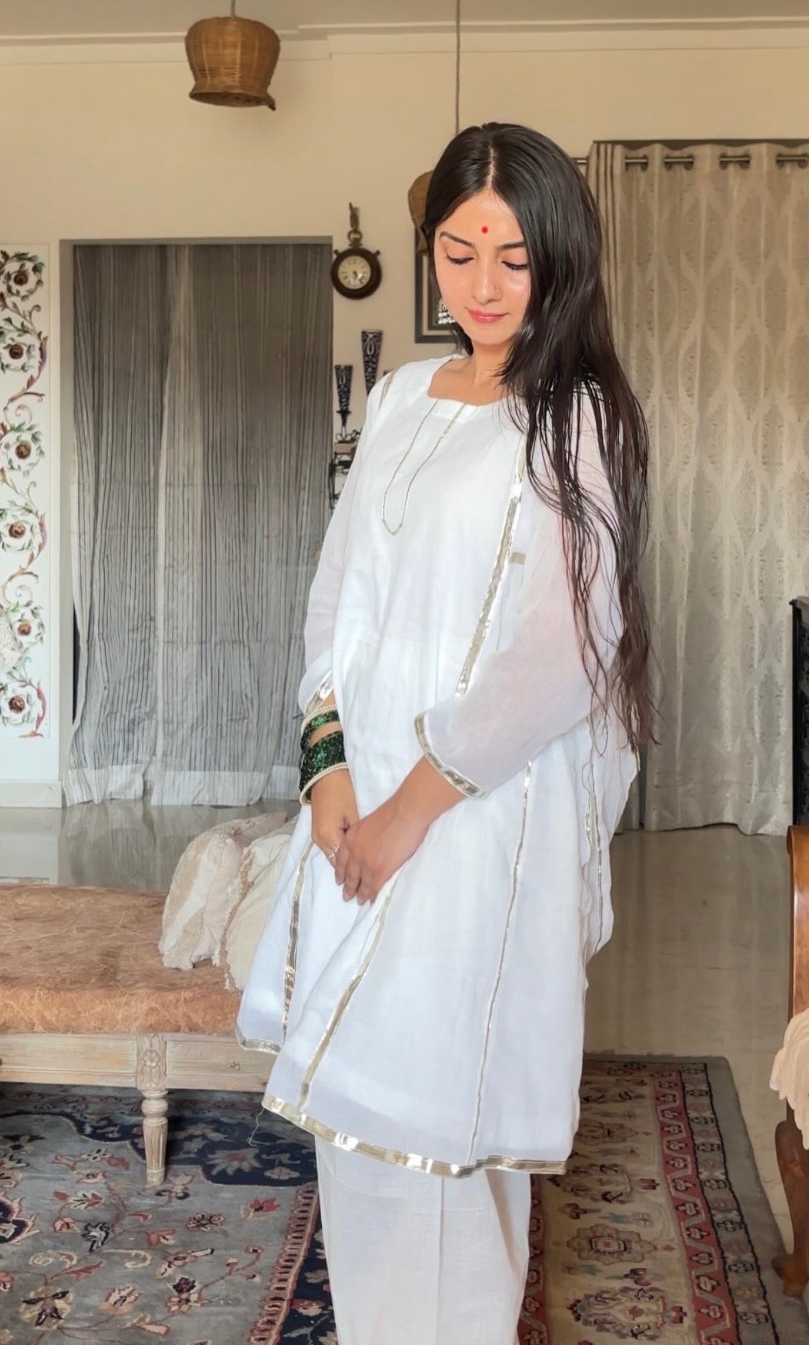 sirat mul cotton safaid farshi