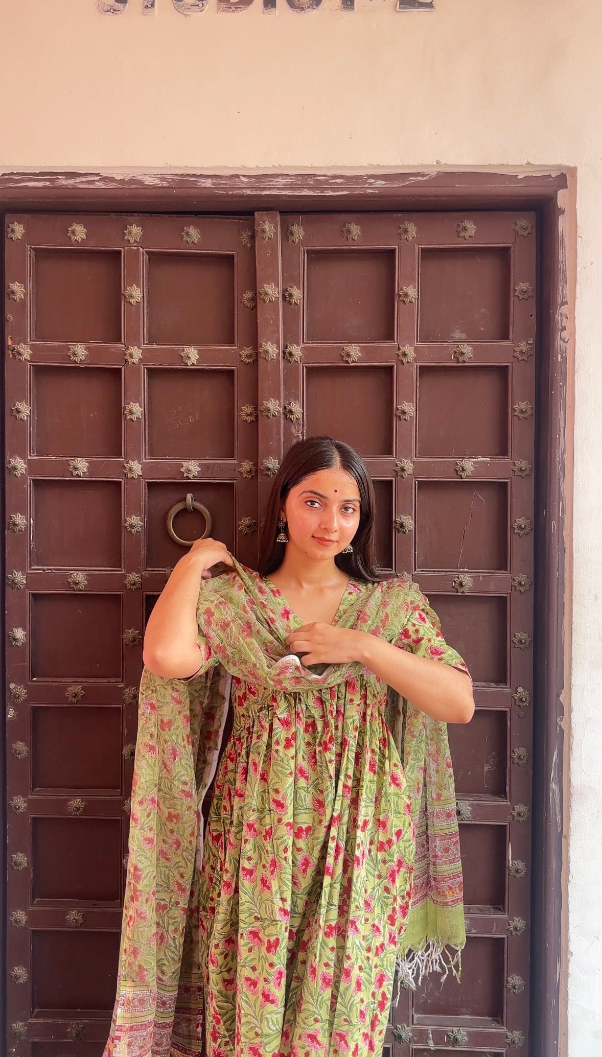 swarna anarkali set