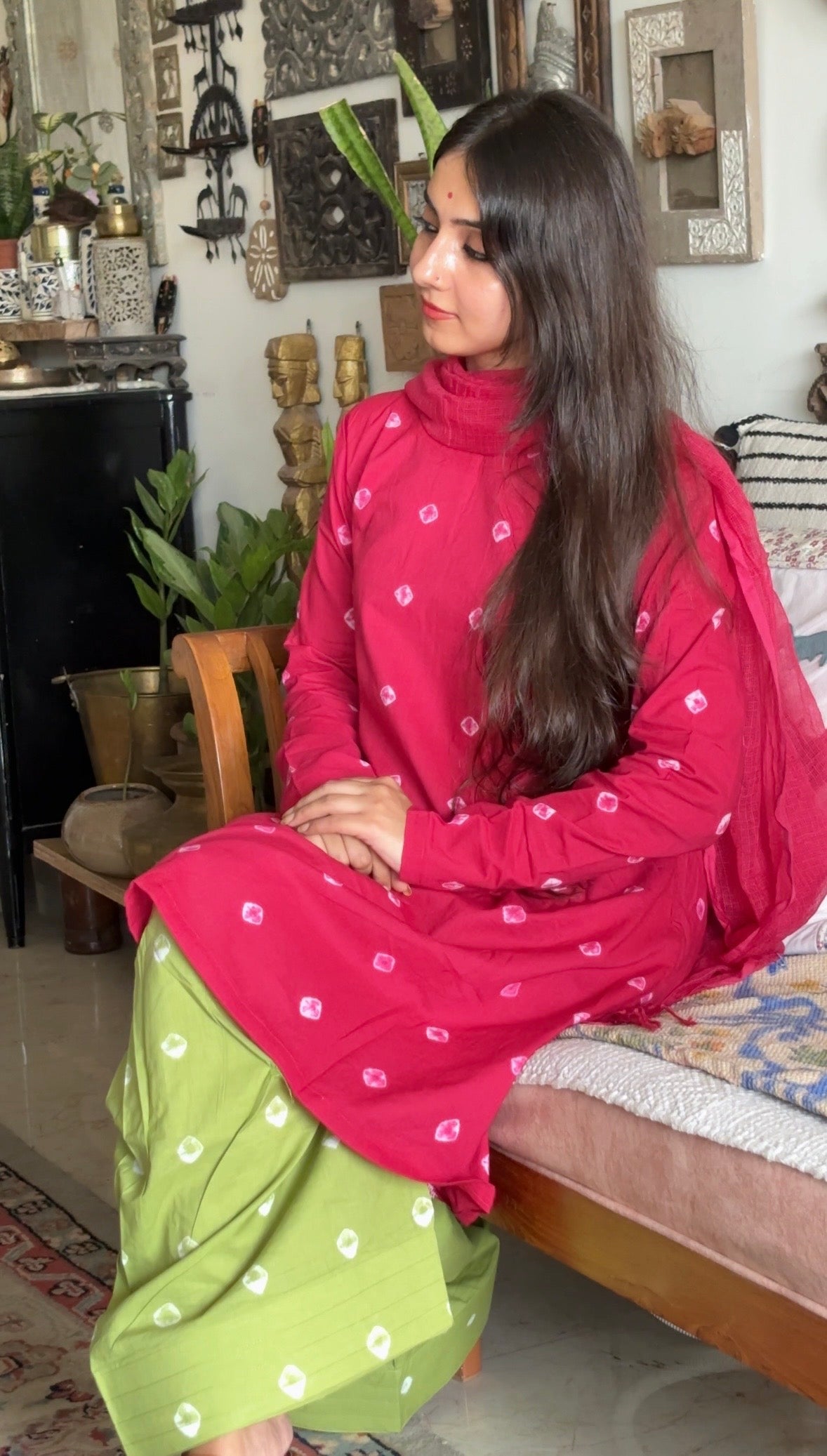 raqeeb bandhni farshi raani green