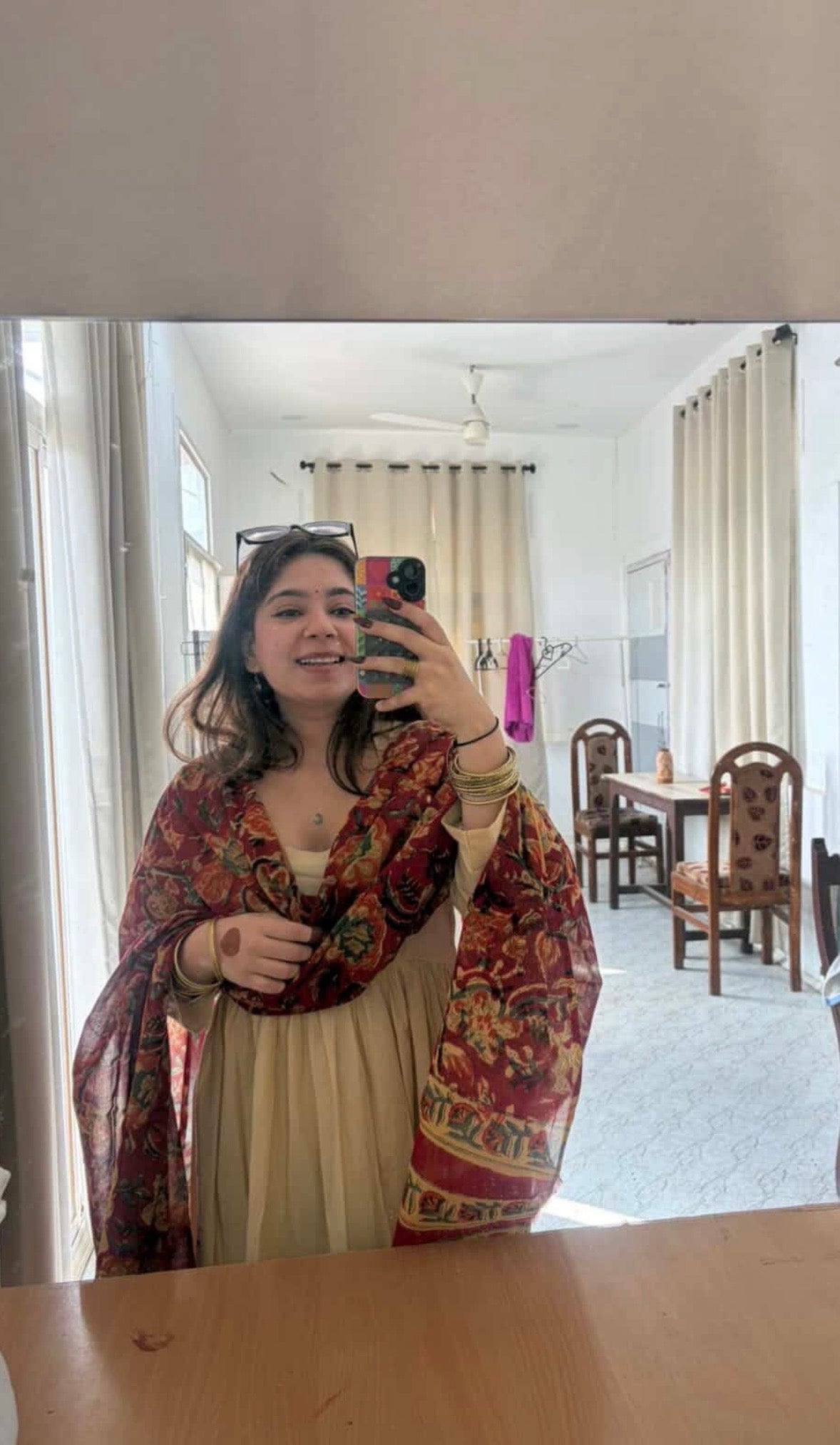 Nazneen cotton anarkali