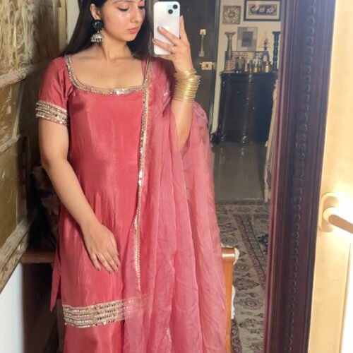 Silk sharara set