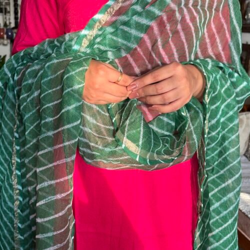 Rangraazi raani baagh set ( with kota doria original handblock)