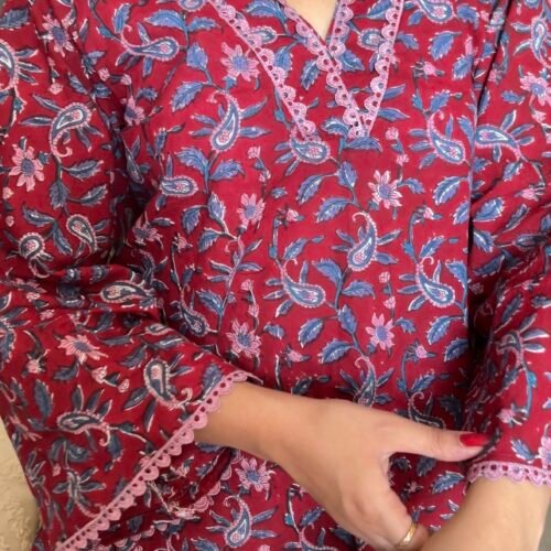 Wine garden(middle eastern kameez )